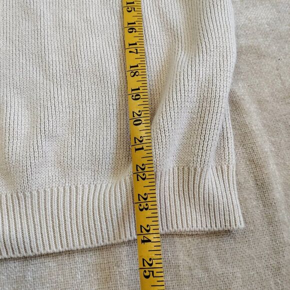 On The Arm Apricot Peach Color Kyoto Heavy Knit Sweater Size Medium - Picture 7 of 8